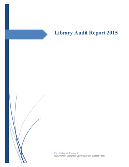 Library Audit Report 2015