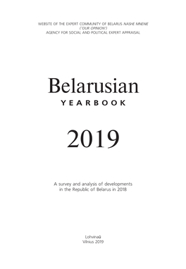 Belarusian Y E a R B O O K 2019