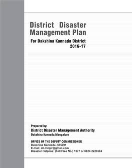 District Disaster Management Plan for Dakshina Kannada District 2016-17