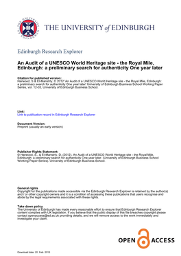 Edinburgh Research Explorer