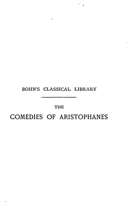 Comedies of Aristophanes George Bell & Sons