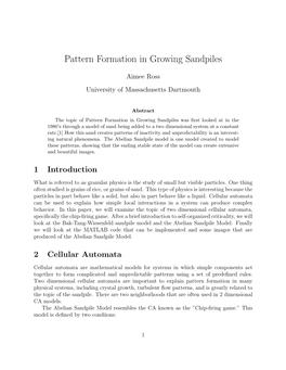 Pattern Formation in Growing Sandpiles