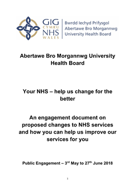 Abertawe Bro Morgannwg University Health Board Your