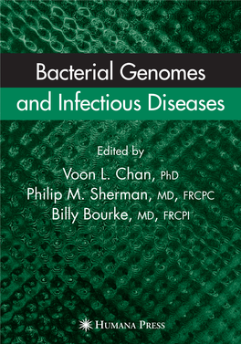 Bacterial Genomes and Infectious Diseases