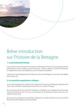 Brève Introduction Sur L'histoire De La Bretagne