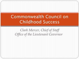 Commonwealth Council on Childhood Success