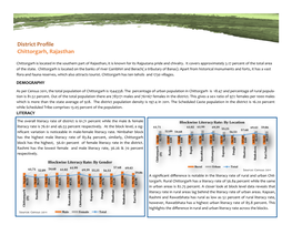 District Profile Chittorgarh, Rajasthan