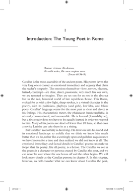 Introduction: the Young Poet in Rome