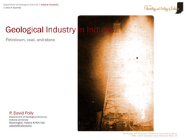 Industry in Indiana Petroleum, Coal, and Stone
