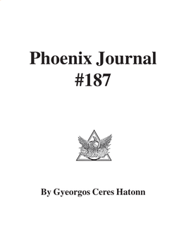 Phoenix Journal #187