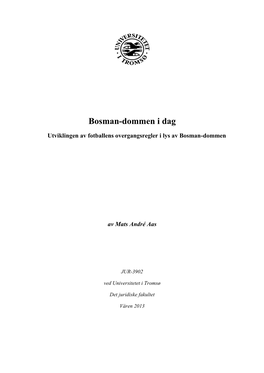 Bosman-Dommen I Dag