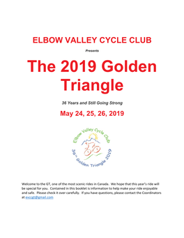 The 2019 Golden Triangle