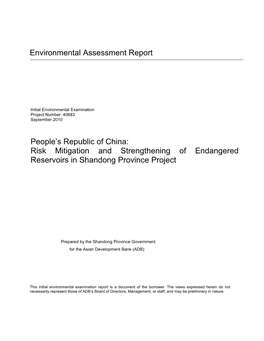 Summary Environmental Impact Assessment