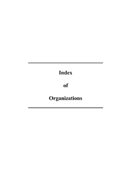 Trotskyist Serials Bibliography Index of Organizations Page 1