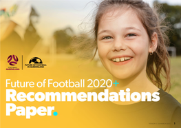 Future of Football 2020+ Recommendations Paper