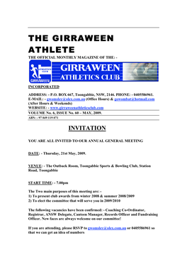 The Girraween Athlete Is 5 Years Old!