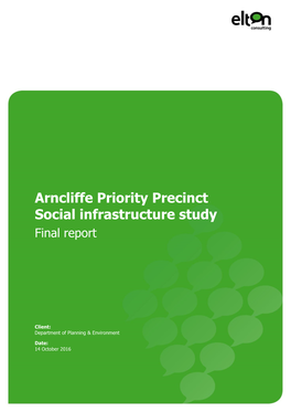 Arncliffe Priority Precinct Social Infrastructure Study Final Report
