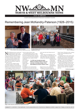 Remembering Jean Mckendry-Paterson (1928–2015)