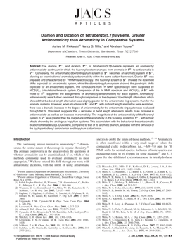 Fulvalene. Greater Antiaromaticity Than Aromaticity in Comparable Systems Ashley M