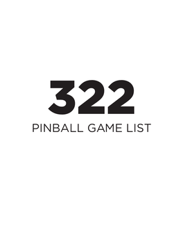 322-Pinballgamelist.Pdf
