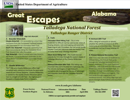 Great Escapes Talladega National Forest