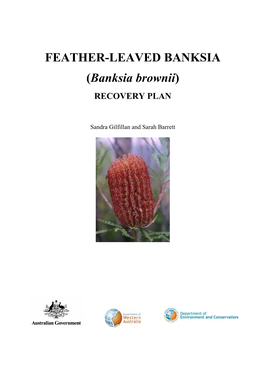 (Banksia Brownii) Recovery Plan