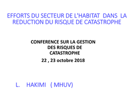 Réduction Du Risque De Catastrophe