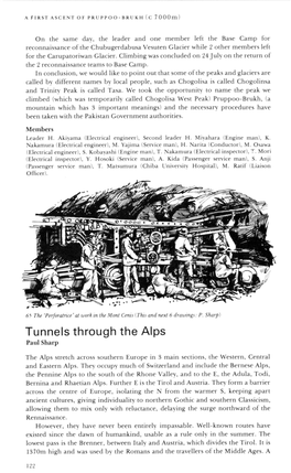 Tunnels Through the Alps Paul Sharp