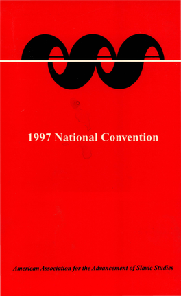 29Th National Convention of the American Association for the Advancement of Slavic Studies