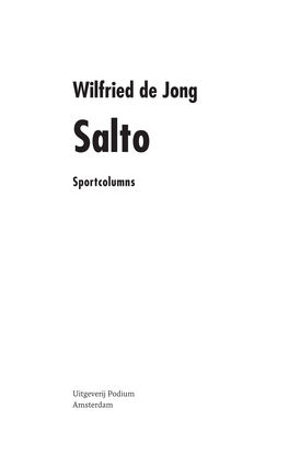 Salto Def.Indd | Sander Pinkse Boekproductie | 30/05/17 / 11:46 | Pag