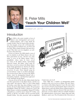 8. Peter Mills 'Teach Your Children Well'