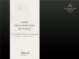 Your Exclusive Stay in Venice