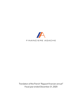 2020 Annual Financial Report 1 ﻿