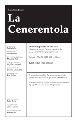 La Cenerentola