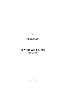 Elmer Williams “Tone”