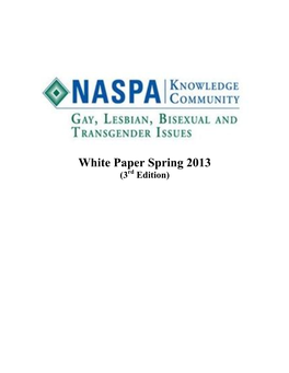 2013 Spring White Paper