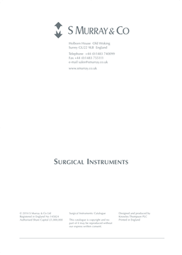 Surgical Instruments