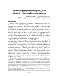 “Hastiadas De Tanto Y Tanto Llanto Y Miseria…, De Ser El Juguete, El Objeto De Los Placeres De Los Infames Explotadores”