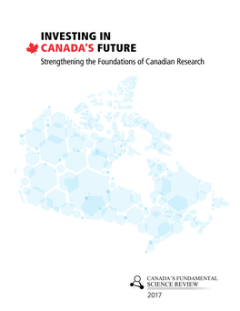Investing in Canada's Future – Strengthening the Foundations
