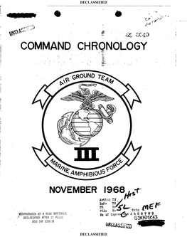 Command Chronology (U)