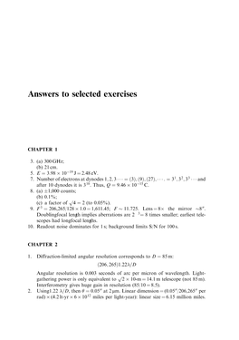 Answers to Selected Exercises