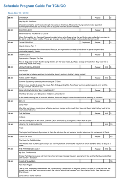 Program Guide Report