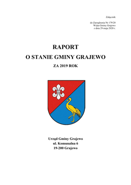 Raport O Stanie Gminy Grajewo Za 2019 Rok