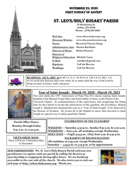 ST. Leo's/Holy Rosary Parish