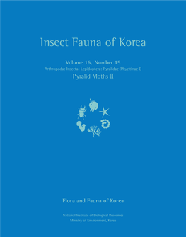 Insect Fauna of Korea Fauna Insect