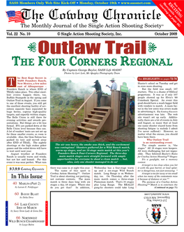 October 2009 I Outlaw Traili the FOUR CORNERS REGIONAL