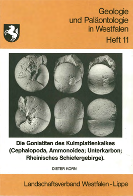 Geologie Und Paläontologie in Westfalen · Heft 11