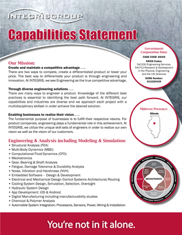 Capabilities Statement