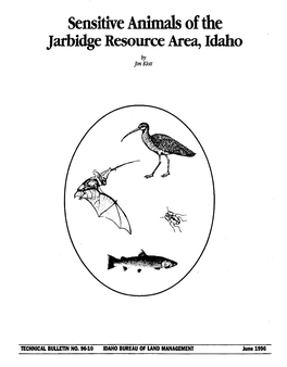 Sensitive Animals of the Jarbidge Resource Area, Idaho by Jim Klott