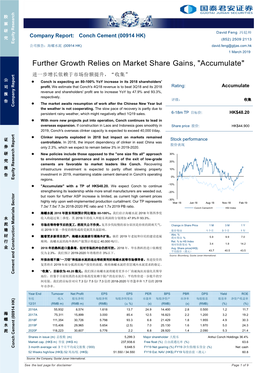 Further Growth Relies on Market Share Gains, "Accumulate"